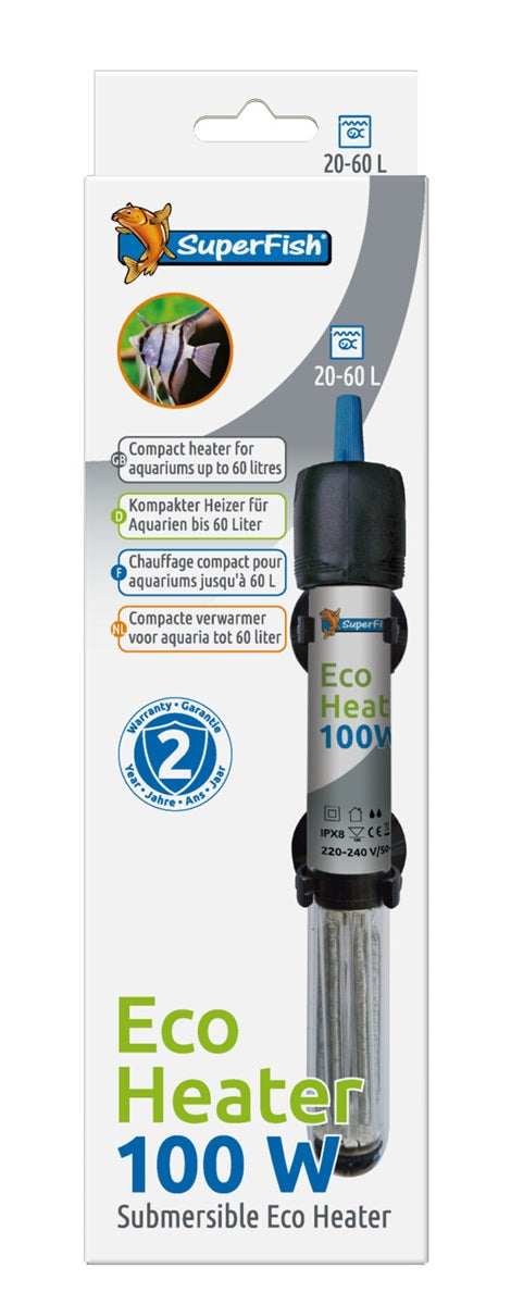 SuperFish ECO Heiztsab 100 WATT 40-100 L(21 CM)