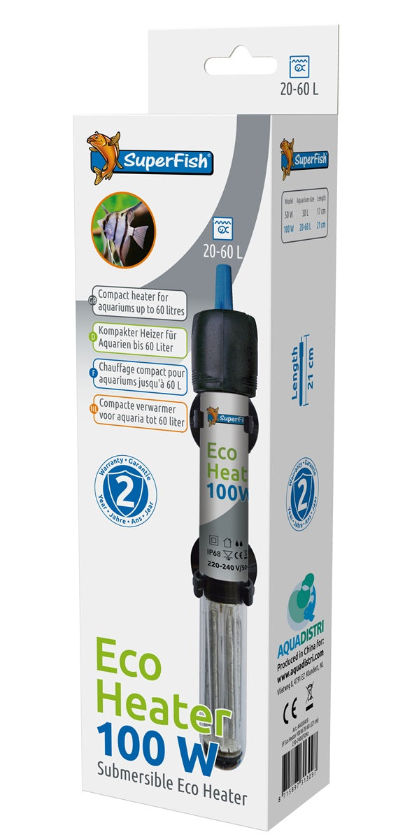 SuperFish ECO Heiztsab 100 WATT 40-100 L(21 CM)