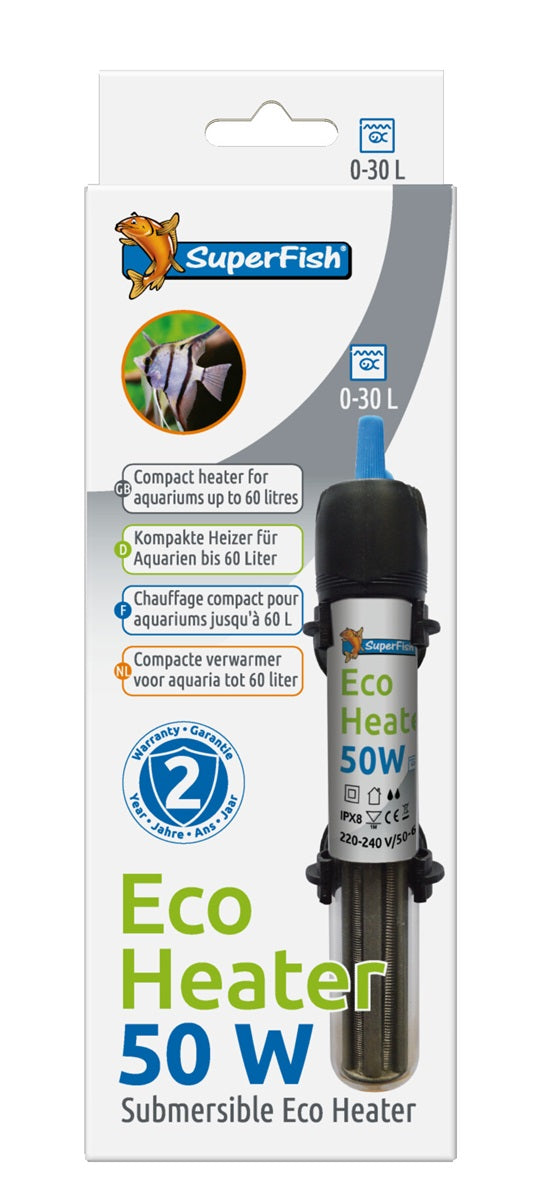 SuperFish ECO Heizer 50 WATT 20-50 L (17 CM)