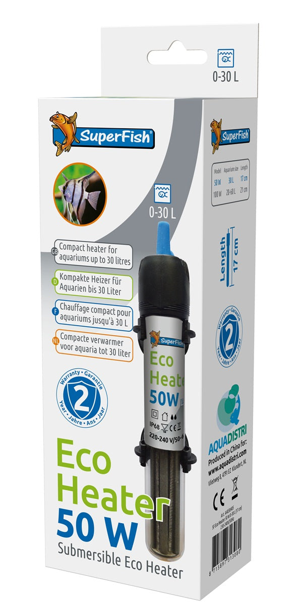 SuperFish ECO Heizer 50 WATT 20-50 L (17 CM)