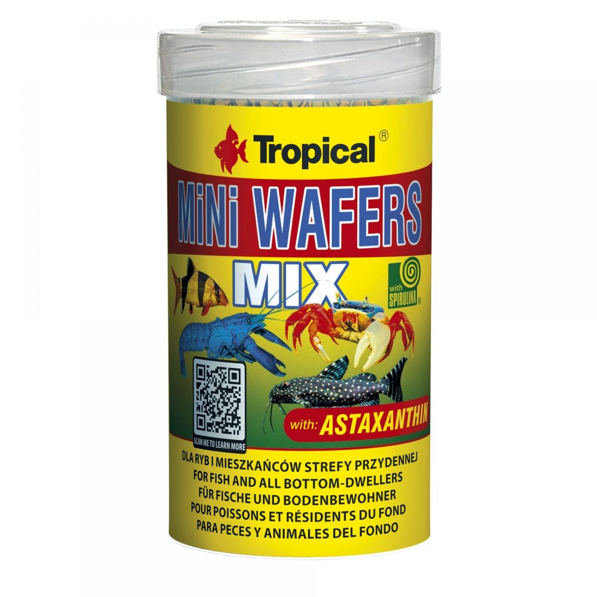 Mini Wafers MIX Tropical Krebs Futter 100 ml